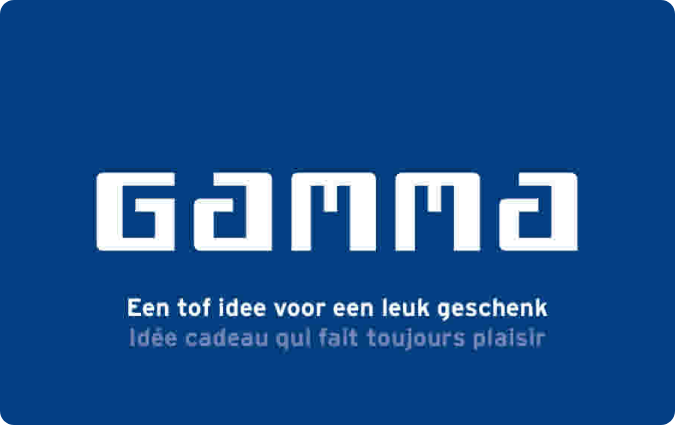 Gamma cadeaukaart België BE